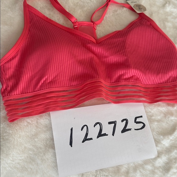 PINK Victoria's Secret Strappy Ribbed Sports/Swim Bra - Pink - Picture 12 of 12
